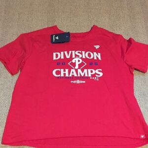 Women's Philadelphia Phillies 2025 Division  Champs Shirt Size XL  NWT